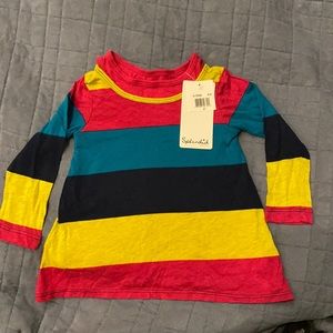 NWT lightweight Splendid brand, toddler size 2 striped long sleeved tee shirt.